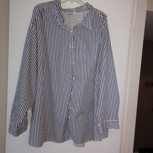 Roaman's Button-down Blouse sz 5x